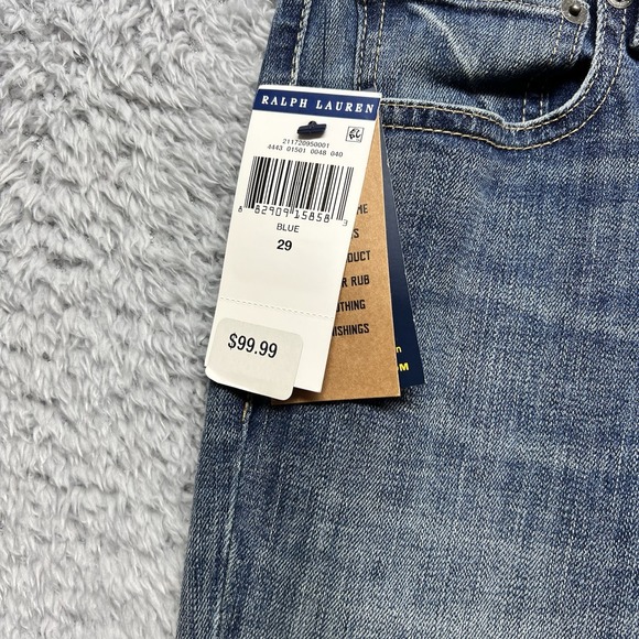 Polo Ralph Lauren Womens Jeans Blue Size 29 Tompkins Skinny Ankle Cropped Preppy - Picture 10 of 16